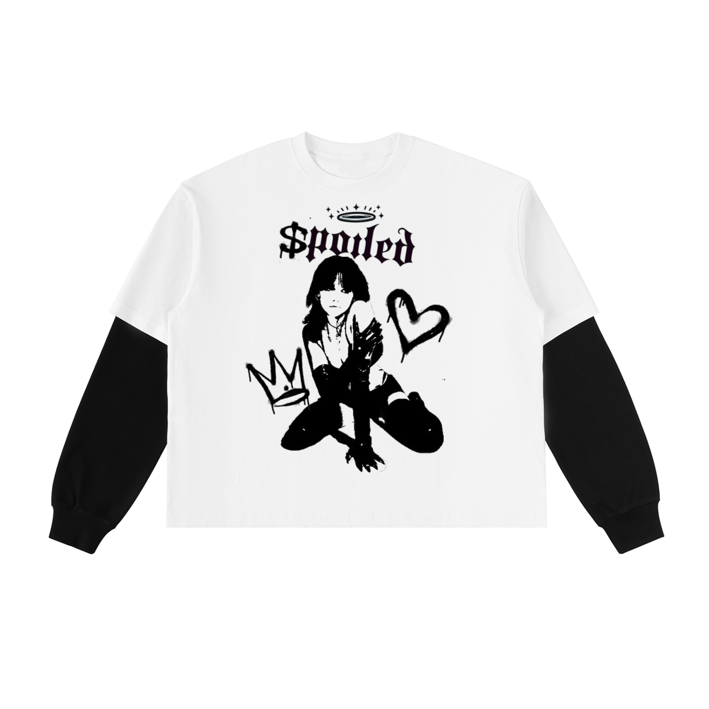 "Spoiled" Layered Tee